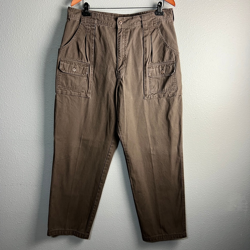 Cabela's 7-Pocket Hiker Cargo Pants Outdoor Hiking Brown Gorpcore Blokette Sz 18